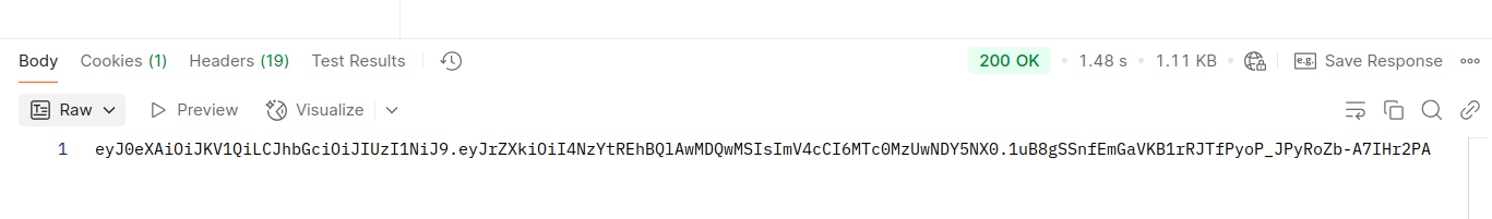 Obtain JWT Token
